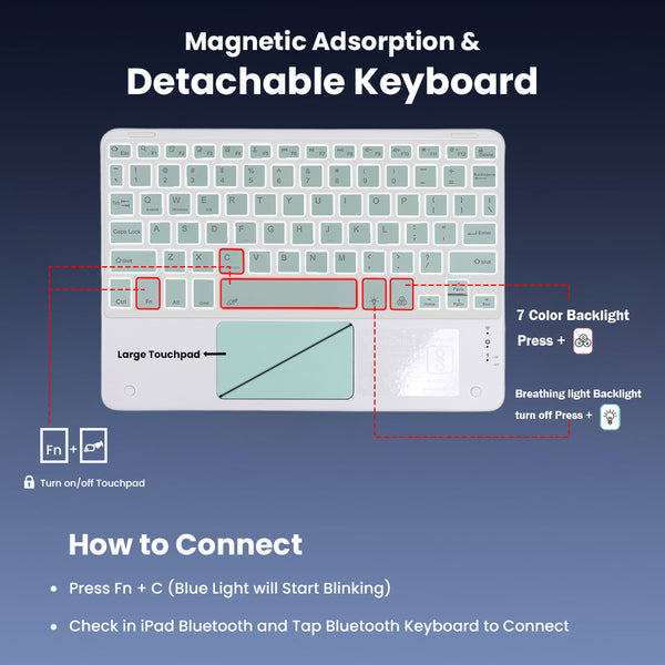 LX115T Keyboard Case for Lenovo Tab P11 (2nd Gen)/ P11 Pro/ Pad Pro 11.5 - 13