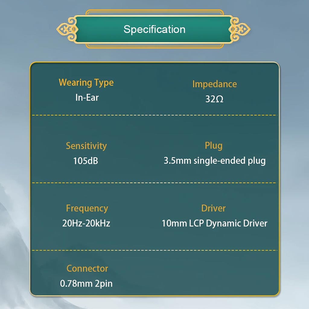 Kinera Celest Wyvern Qing Specification