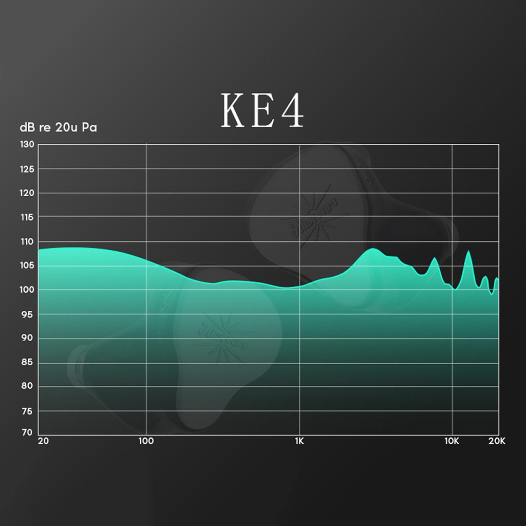 Kiwi Ear KE4 IEM Silver GRAPH