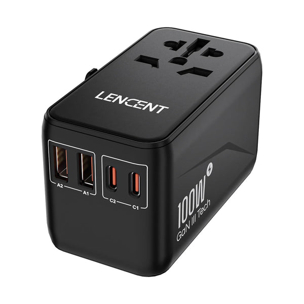 LENCENT GaN III 100W Universal Travel Adapter - 1