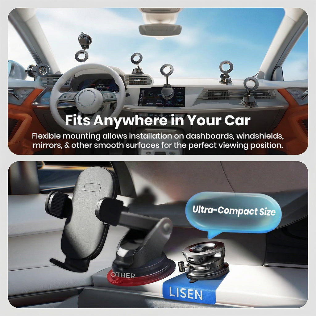LISEN- 360° TRI-AXIS MagSafe Phone Holder Rotatable & Foldable