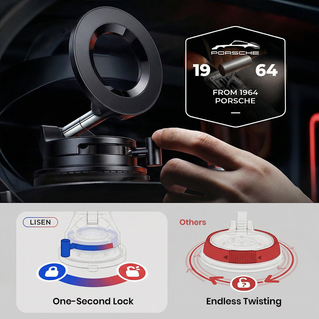 LISEN- 360° TRI-AXIS MagSafe Phone Holder Rotatable & Foldable