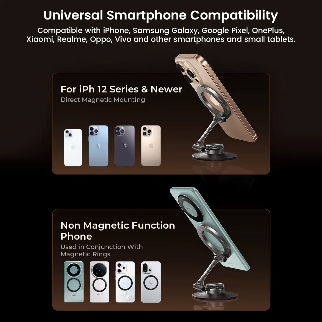 Universal smartphone compatibility for iPhone, Samsung, Xiaomi, and more