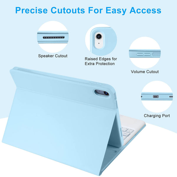 LX103T Keyboard Case Cover for Lenovo Tab M10 FHD Plus 2nd Gen/ K10 10.3 - 5