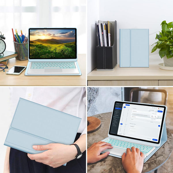 LX103T Keyboard Case Cover for Lenovo Tab M10 FHD Plus 2nd Gen/ K10 10.3 - 11