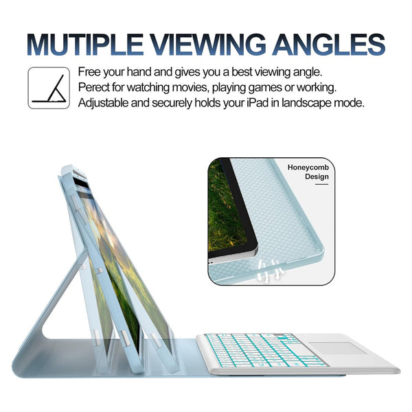 LX103T Keyboard Case Cover for Lenovo Tab M10 FHD Plus 2nd Gen/ K10 10.3 - 6