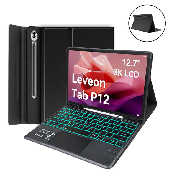 LX127 Keyboard Case for Lenovo Tab P12 12.7 Inch 2023 - 1
