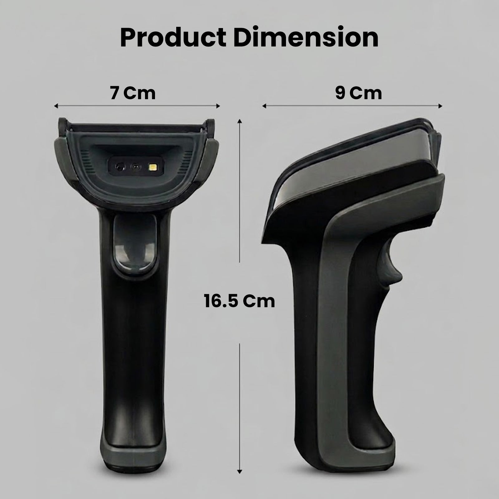 Luckydoor- DS230BT 1D & 2D 2-IN-1 Wireless Barcode Scanner with Charging Base