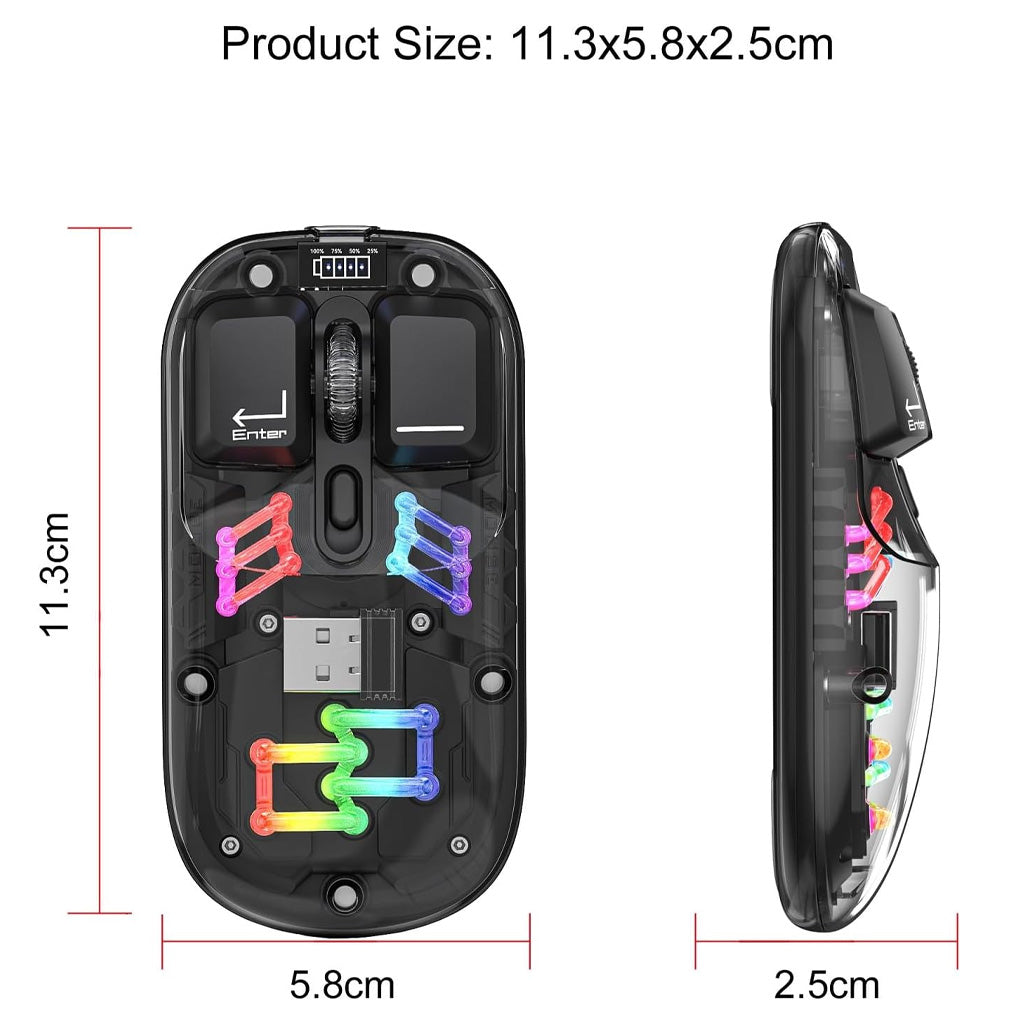 M111_wireless_transparent_mouse_black_with_light_dimension