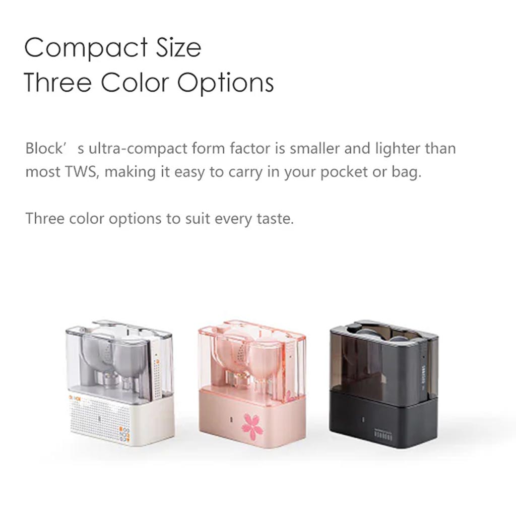 MoonDrop Block TWS Earbuds Compact Size