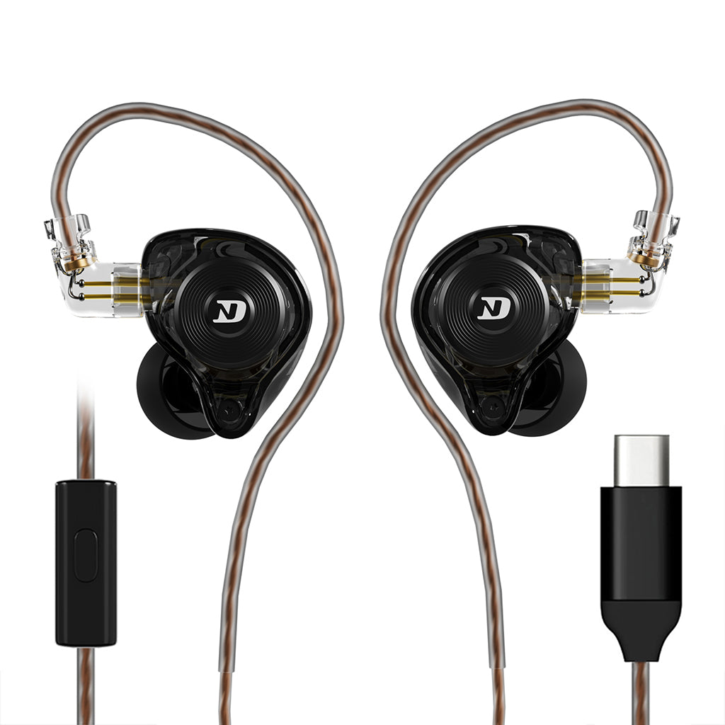 ND LEO 10mm In-Ear Monitors with copper cables