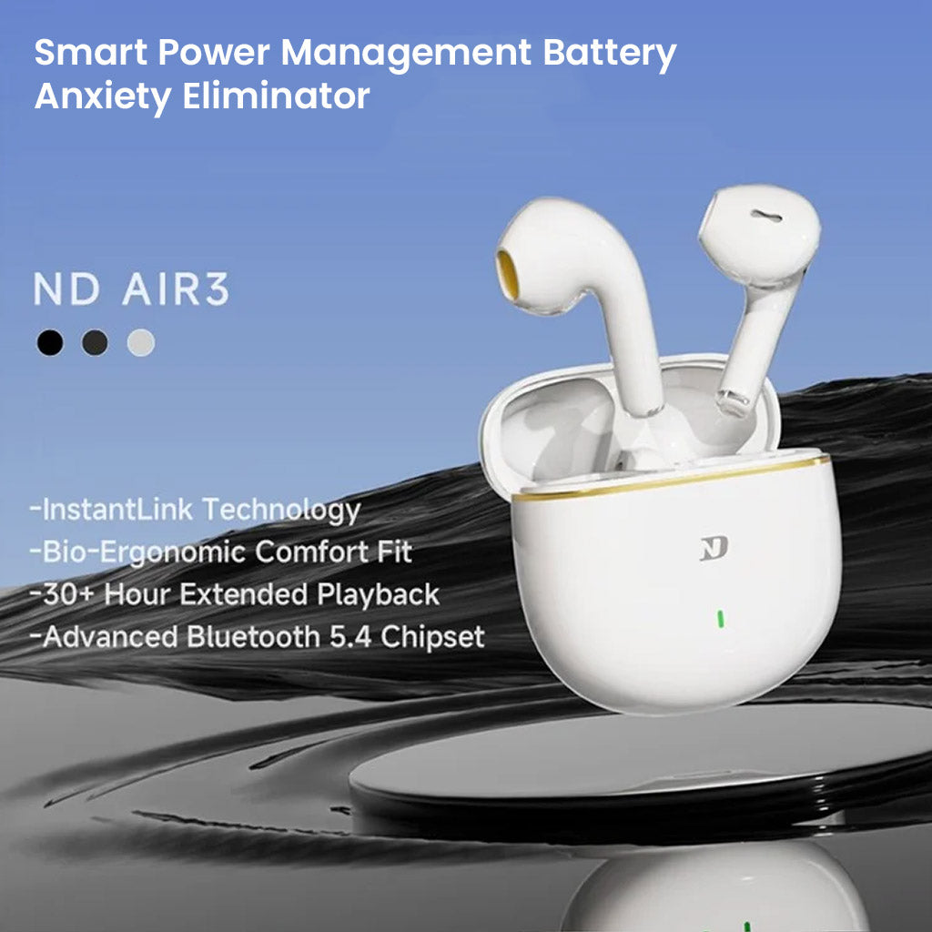 ND Air3 True Wireless Earbuds with Smart Power Management