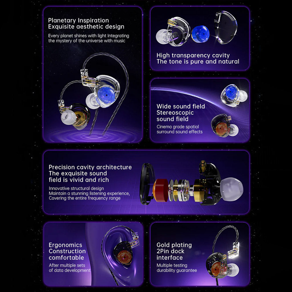 ND Planet Audiophile Grade IEM Planetary Structure