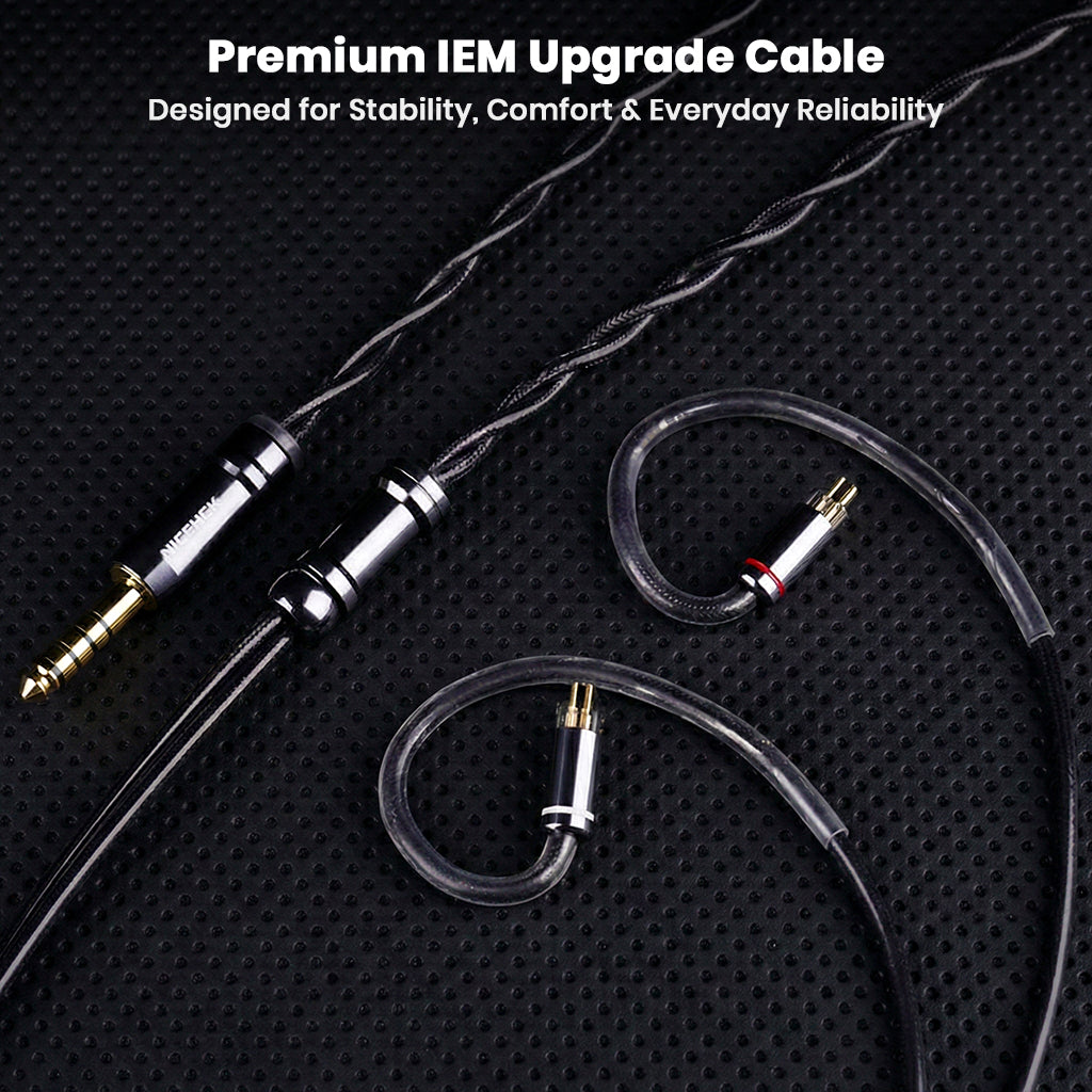 Premium NICEHCK DuskAg IEM upgrade cable designed for daily use with stable connection and flexible construction.