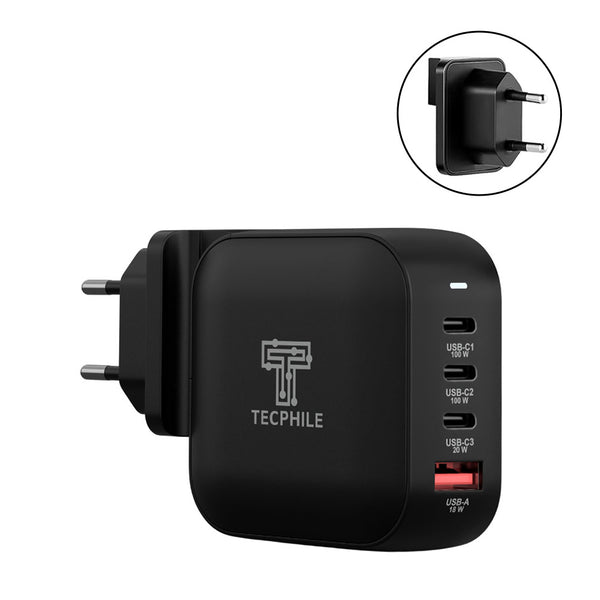 TECPHILE 100W GaN Charger with Fast Charging Cable - 15