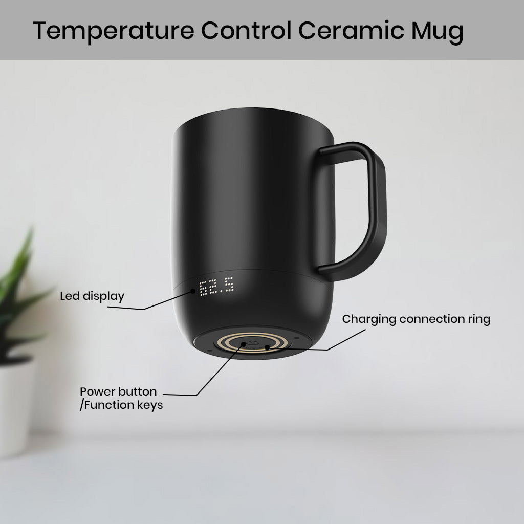 NiLKO N2 300ml Temperature Control Smart Coffee Mug with LED Display