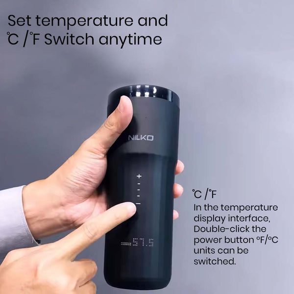 NiLKO N1 Pro 355ml Temperature Control Smart Travel Mug with LED Display - 4