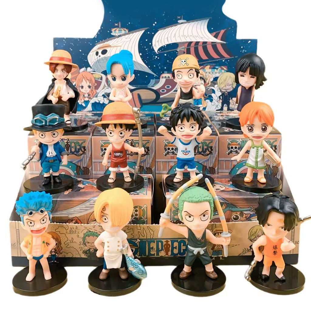 One Piece Set of 12 Figurines Anime Action Figures
