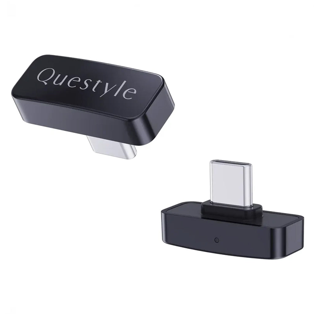 Questyle QCC Dongle Pro Lossless Bluetooth 5.4 Transmitter with USB-C connector, compact design for high-fidelity wireless audio streaming.