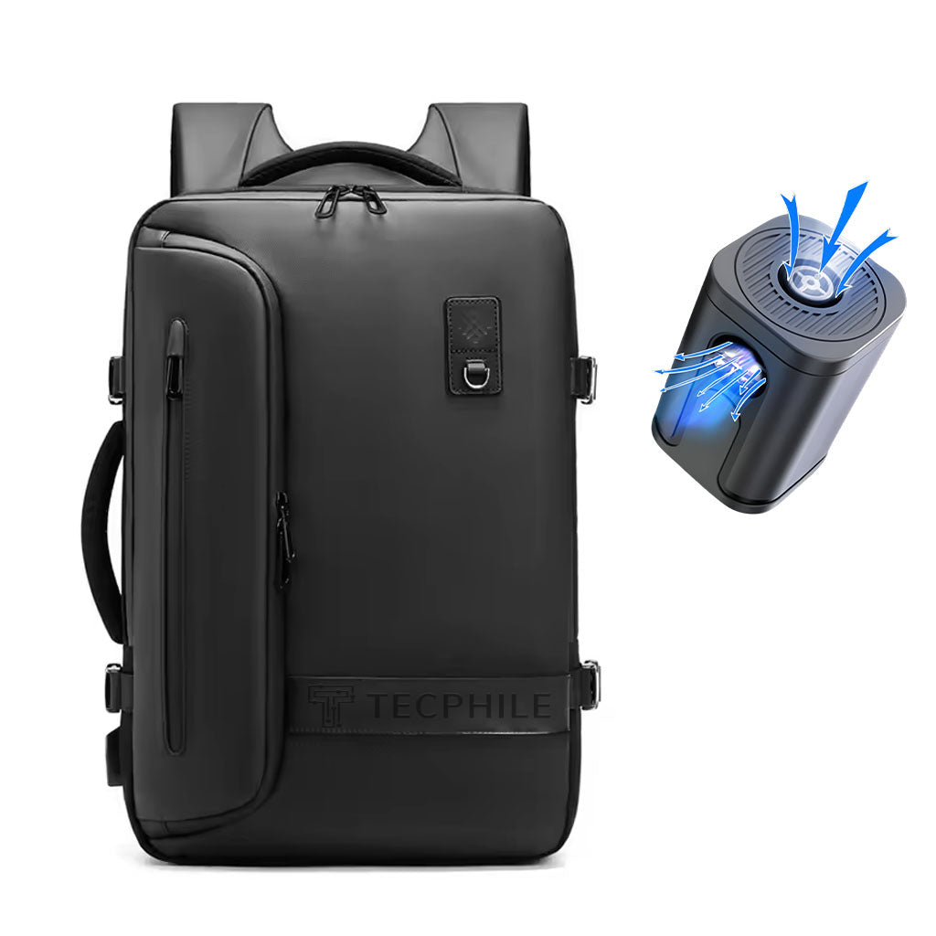 TECPHILE - 8081 Airpack Travel Vacuum Backpack Laptop Bag for Men 22L-45L Expandable
