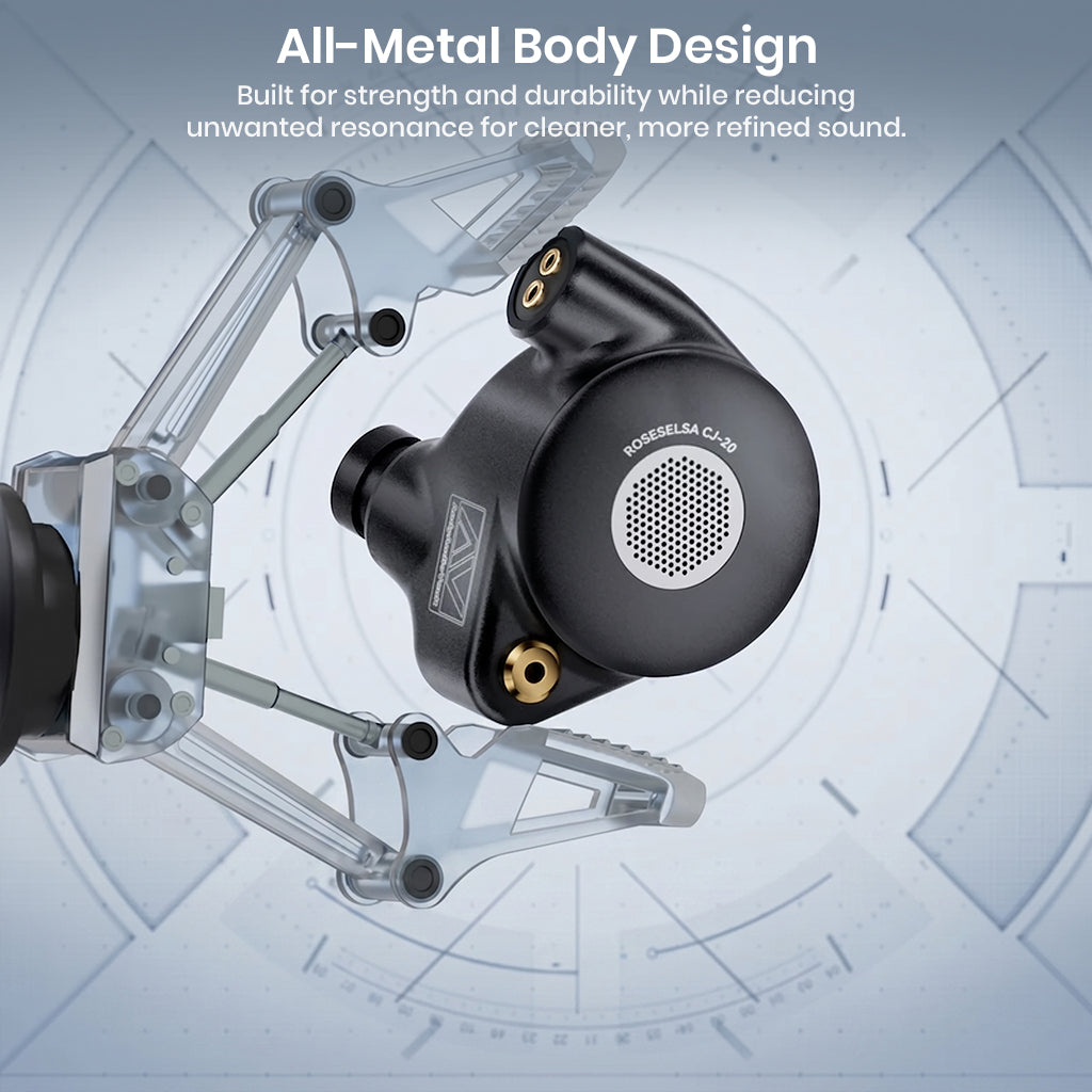 ROSESELSA x AAV CJ20 14.2mm Planar Magnetic Driver In-Ear Monitor