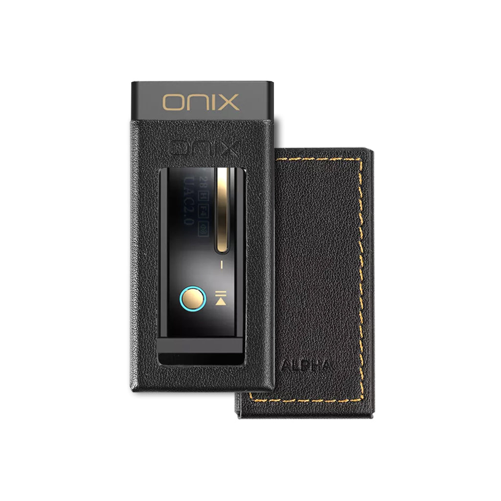 SHANLING ONIX Alpha XI1 Premium Leather Case - Black | Concept Kart