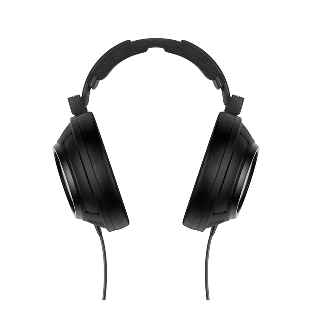 Front view of Sennheiser HD 820 over-ear headphones highlighting the closed-back design and padded headband for comfort.