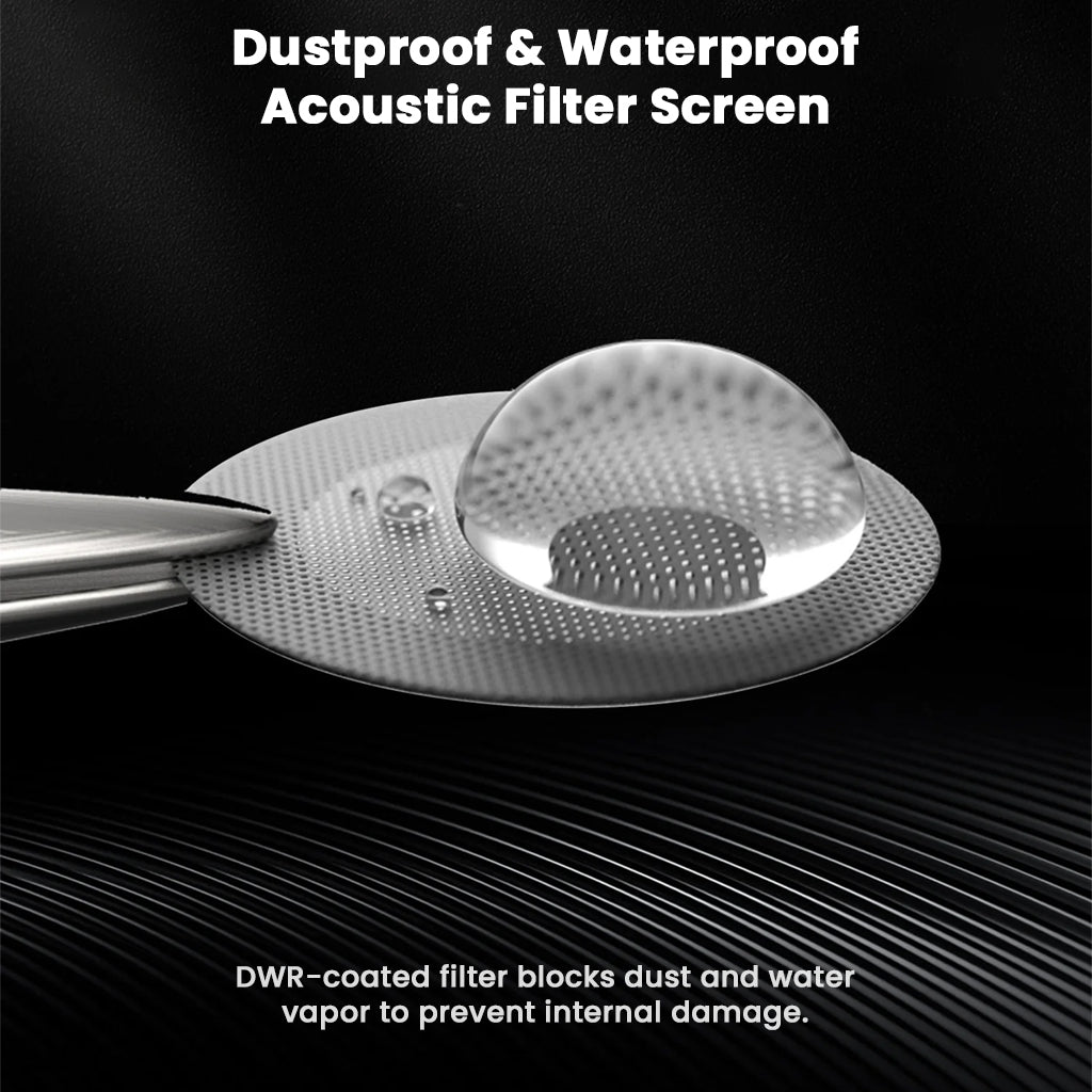 Dustproof and waterproof acoustic filter screen of TANCHJIM NORA In ear Monitor with DWR coating to prevent internal damage from moisture and debris.