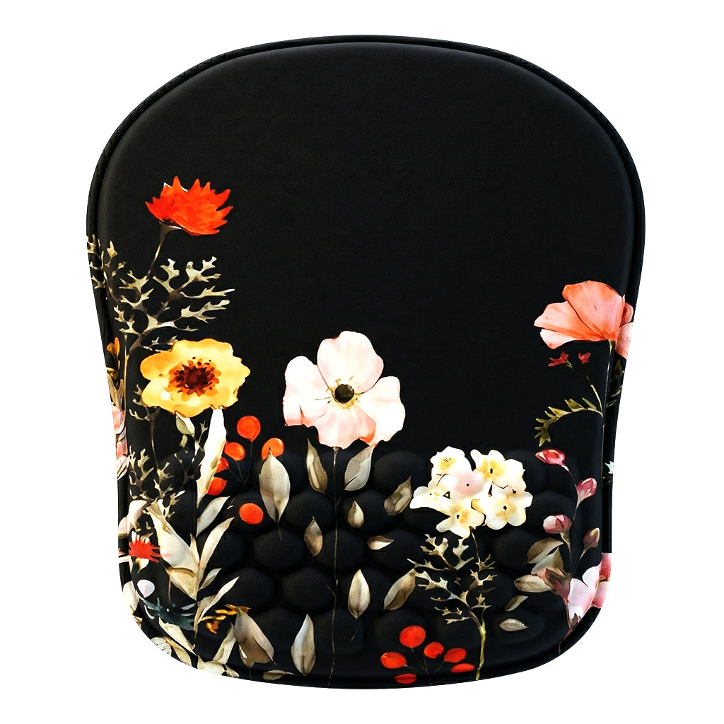 Floral ergonomic honeycomb mouse pad with wrist support
