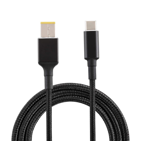 TECPHILE - 135W Type C PD to Square Plug Lenovo Laptop Cable - 1
