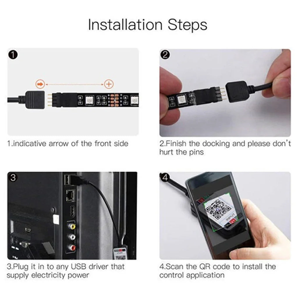 TECPHILE-5W-USB-Bluetooth-RGBW-LED-Strip-Controller-_1