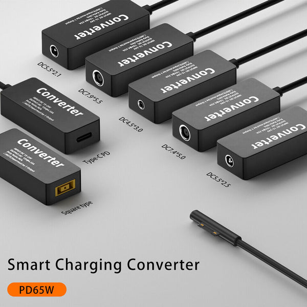TECPHILE 65W Surface Pro Charging Converter Cable - 9