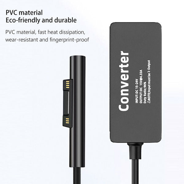 TECPHILE 65W Surface Pro Charging Converter Cable - 5