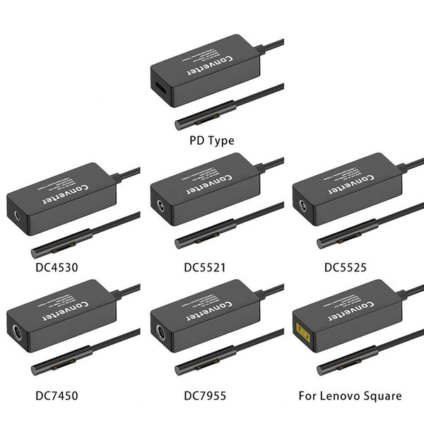 TECPHILE 65W Surface Pro Charging Converter Cable - 2