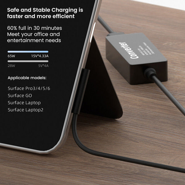 TECPHILE 65W Surface Pro Charging Converter Cable - 7