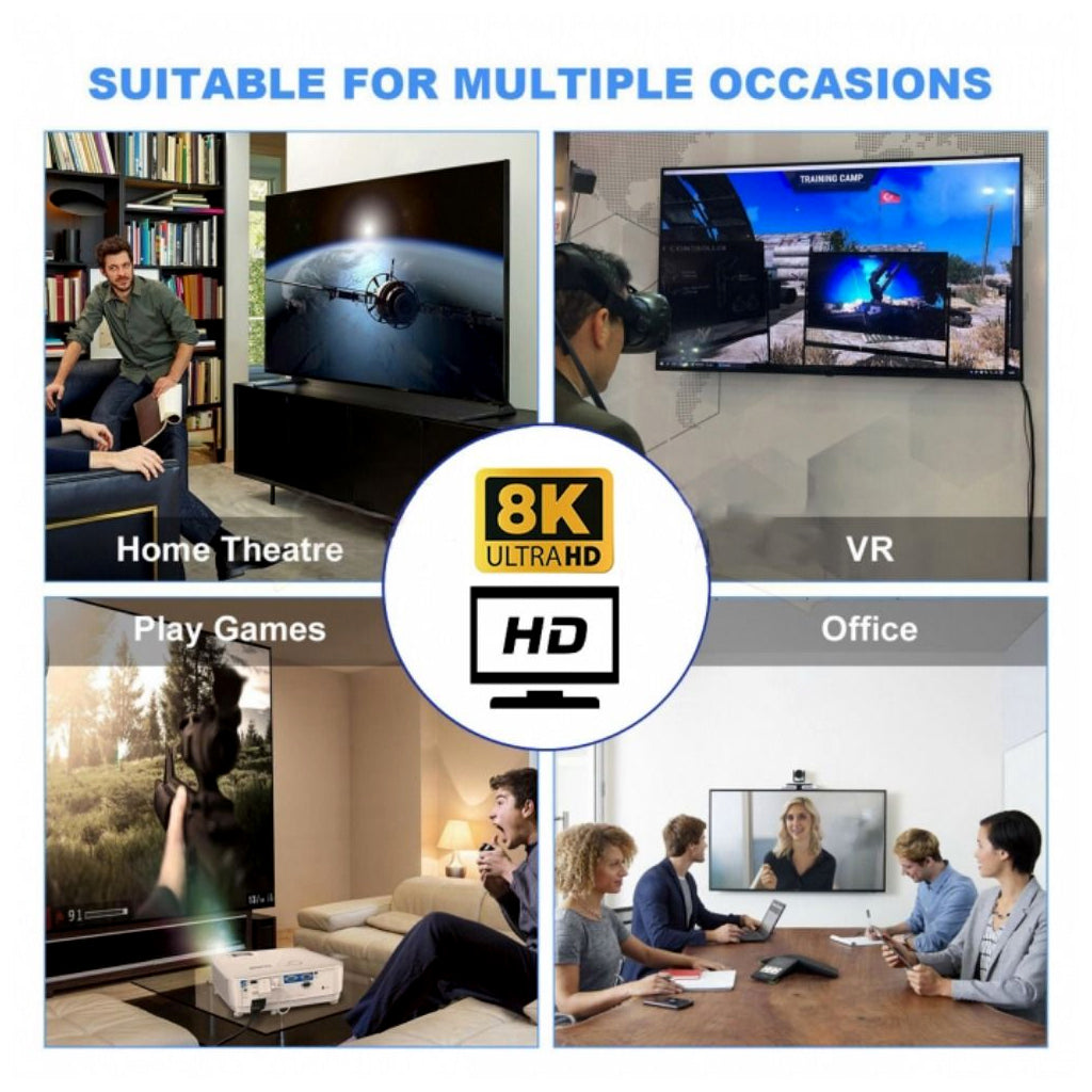 TECPHILE - 8K HDMI 2.1 to Mini HDMI Adapter