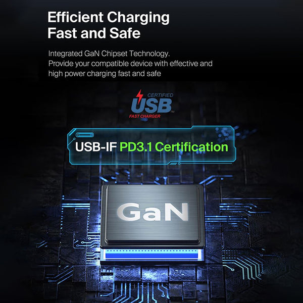 TECPHILE - A2204 Multi-Port 140W GaN Charger - 5