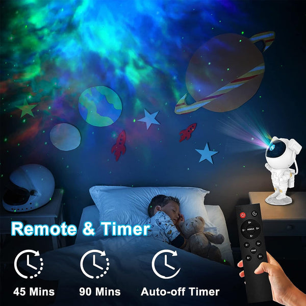 TECPHILE - Astronaut Galaxy Projector with Remote Control - 5