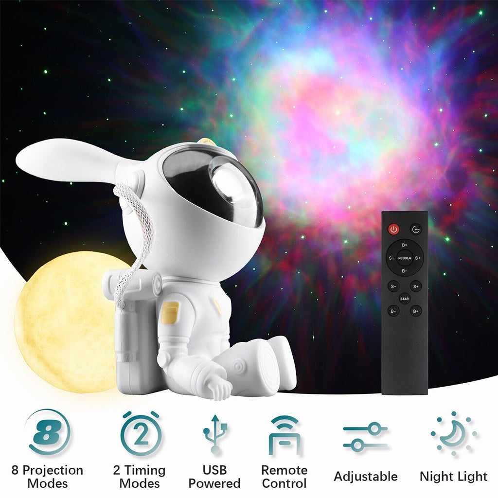 TECPHILE - Astronaut Galaxy Projector with Remote Control