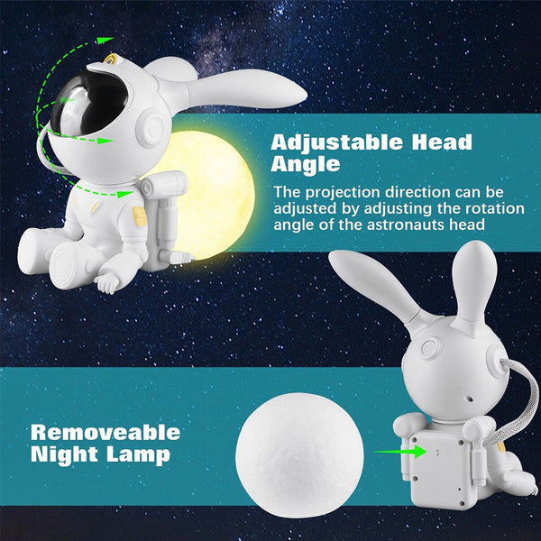 TECPHILE - Astronaut Galaxy Projector with Remote Control - 9