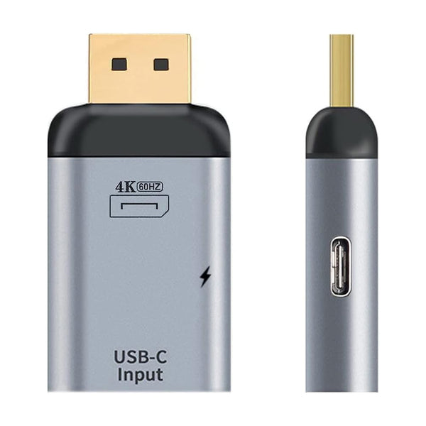 TECPHILE DisplayPort/Mini DP USB C 4K60Hz 100W Converter - 3