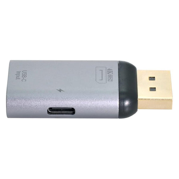 TECPHILE DisplayPort/Mini DP USB C 4K60Hz 100W Converter - 4