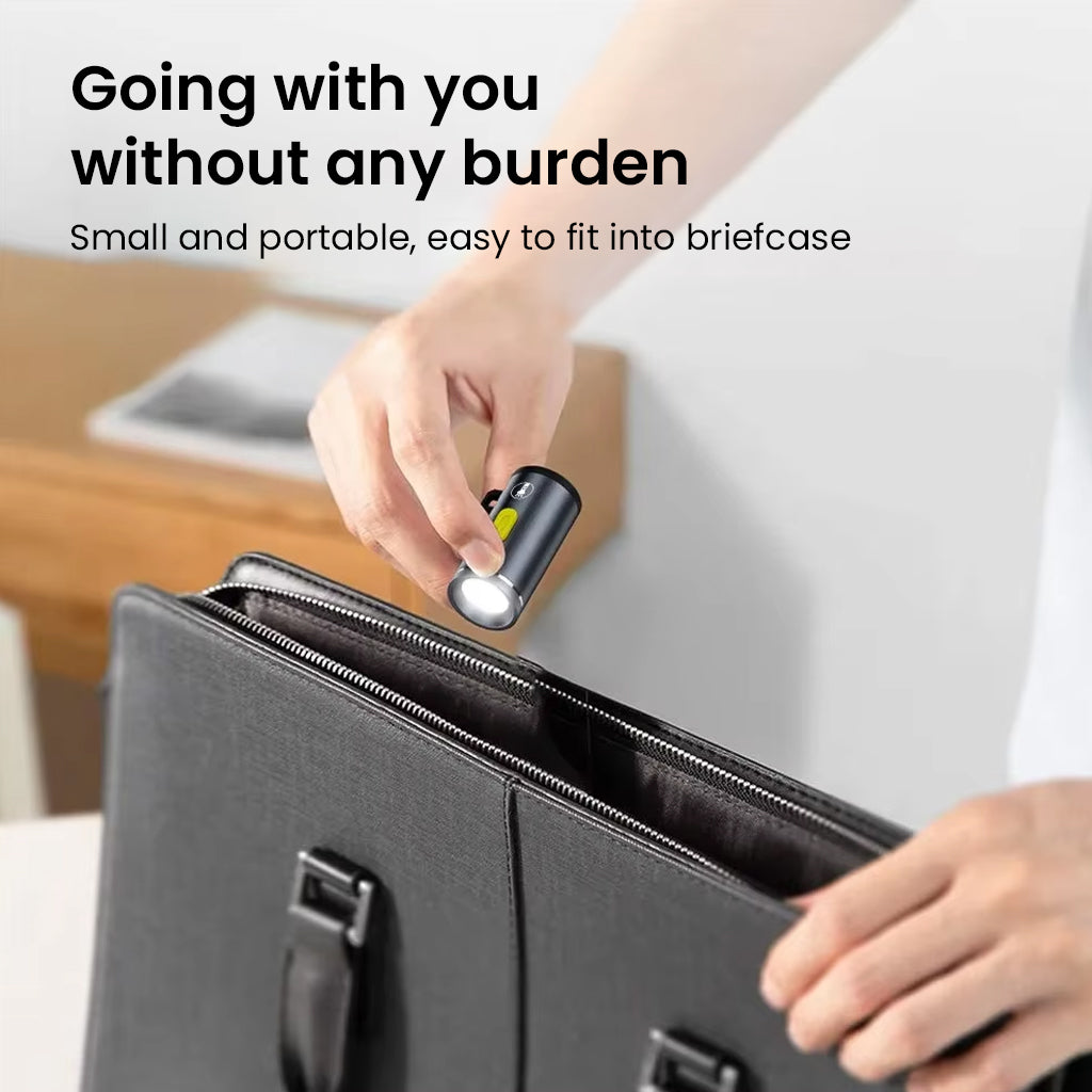 TECPHILE USB-C Mini Flashlight Adapter fits easily into briefcases, offering portable lighting without adding bulk to your daily carry.