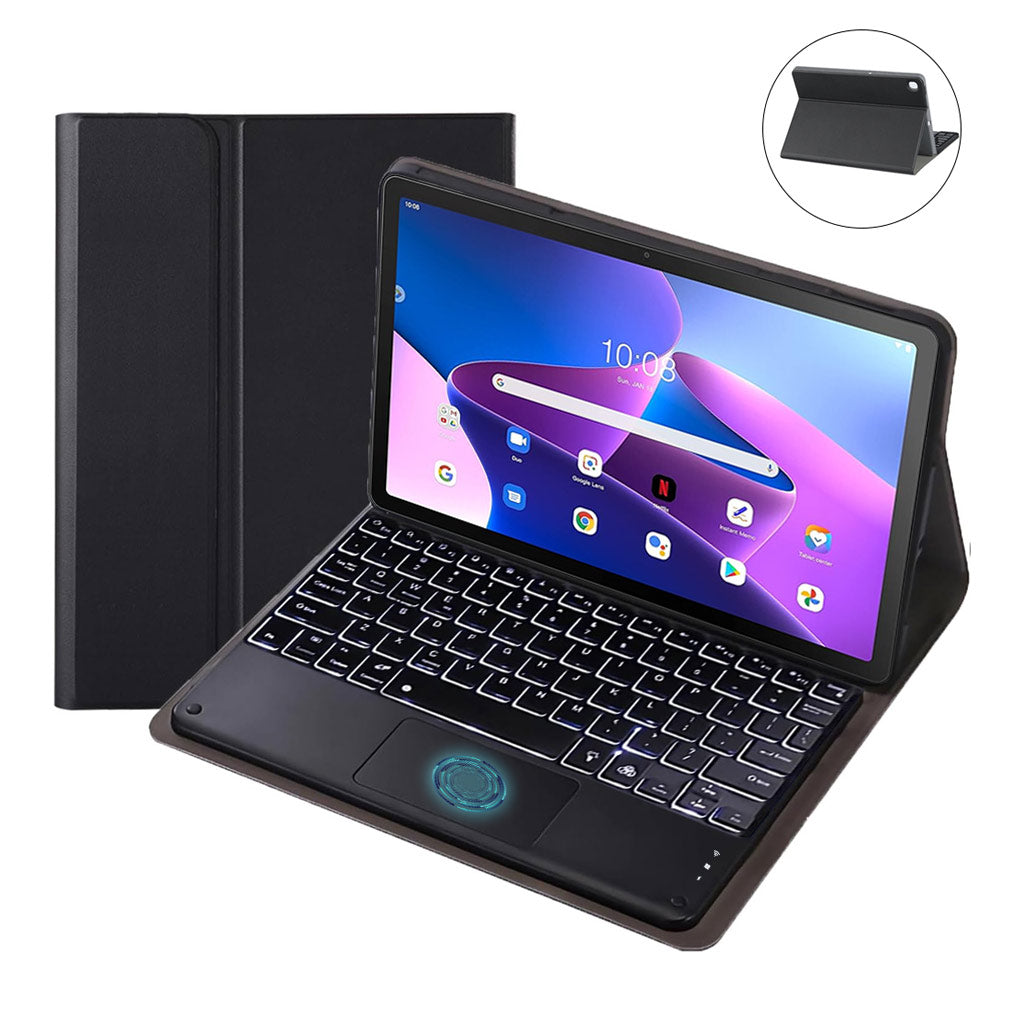 leleyo Custodia Tastiera per Tablet Lenovo Tab M10 Plus da 10,3 pollici FHD (TB-X606F/TB-X606X) / K10 (TB-X6C6), Cover Intelligente con Tastiera Bluetooth Wireless Rimovibile Magnetica QWERTY, Nero leleyo Custodia Tastiera per Tablet Lenovo Tab M10 Plus da 10,3 pollici FHD (TB-X606F/TB-X606X) / K10 (TB-X6C6), Cover Intelligente con Tastiera Bluetooth Wireless Rimovibile Magnetica QWERTY, Nero