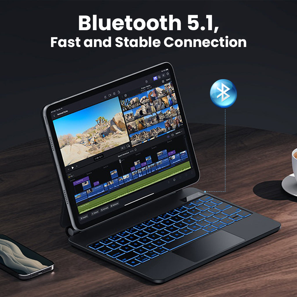iPad Pro with Bluetooth 5.1 connection feature