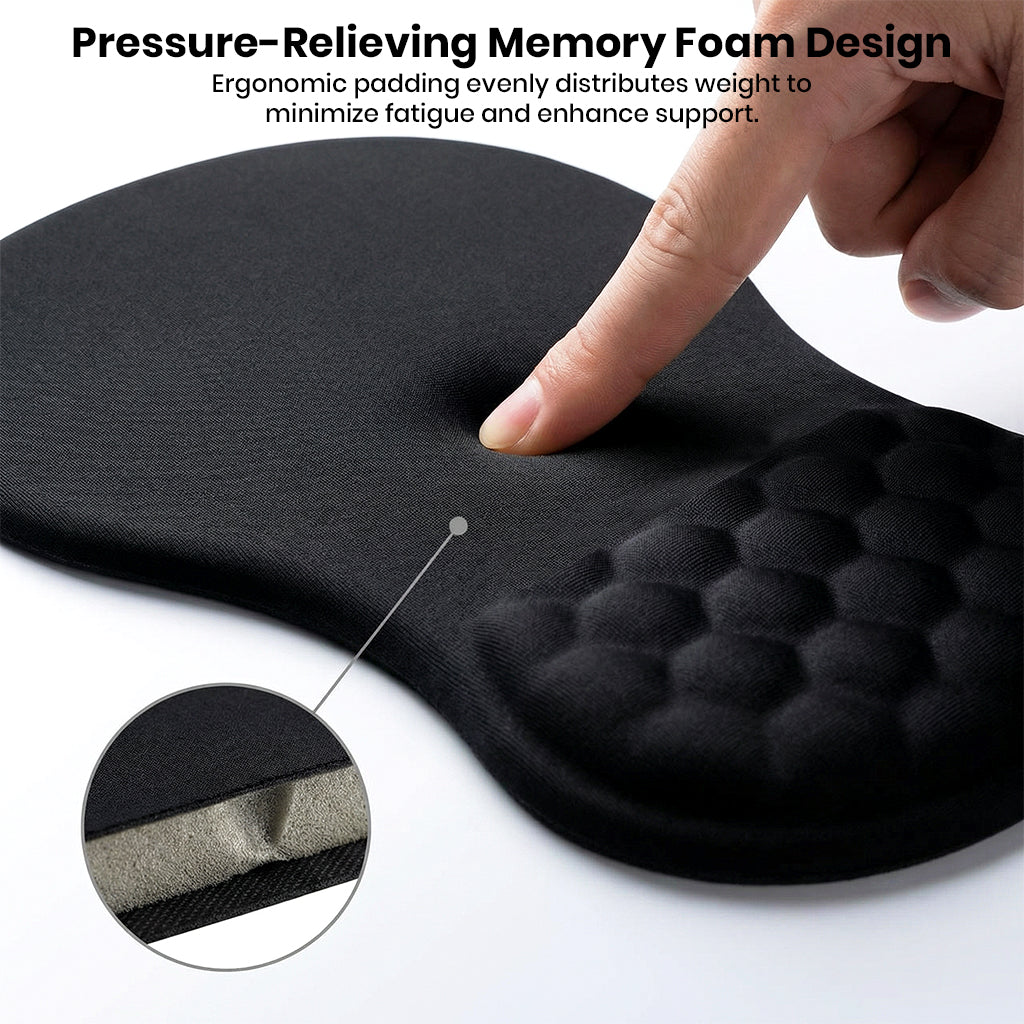 Memory Foam Mouse Pad with Wrist Rest