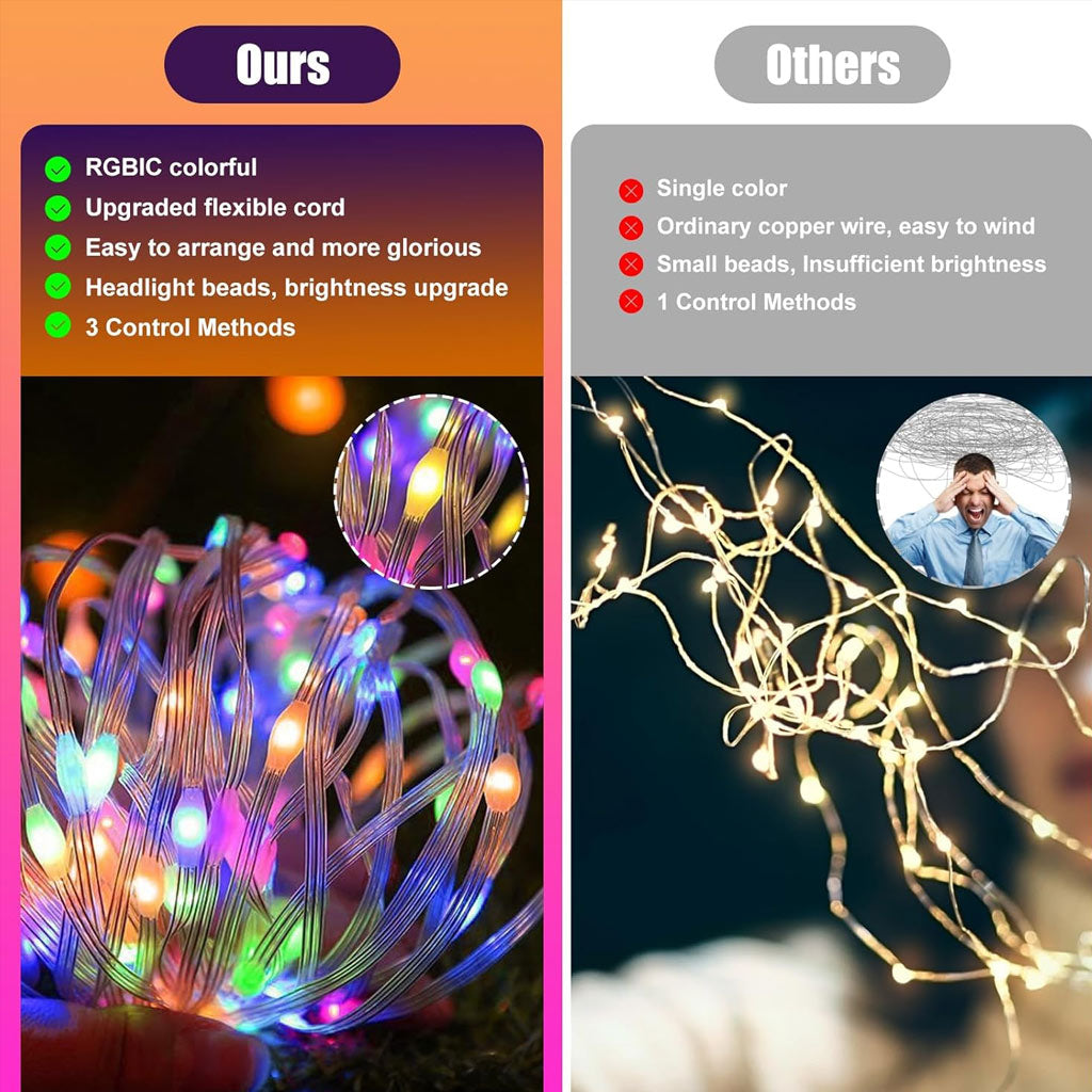 USB Powered Smart Fairy String Lights with Music Sync Best Decorative Light