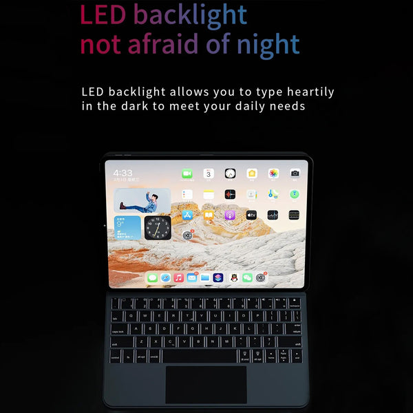 TECPHILE - P129 Pro Wireless Keyboard Case For iPad Pro 12.9 - 4