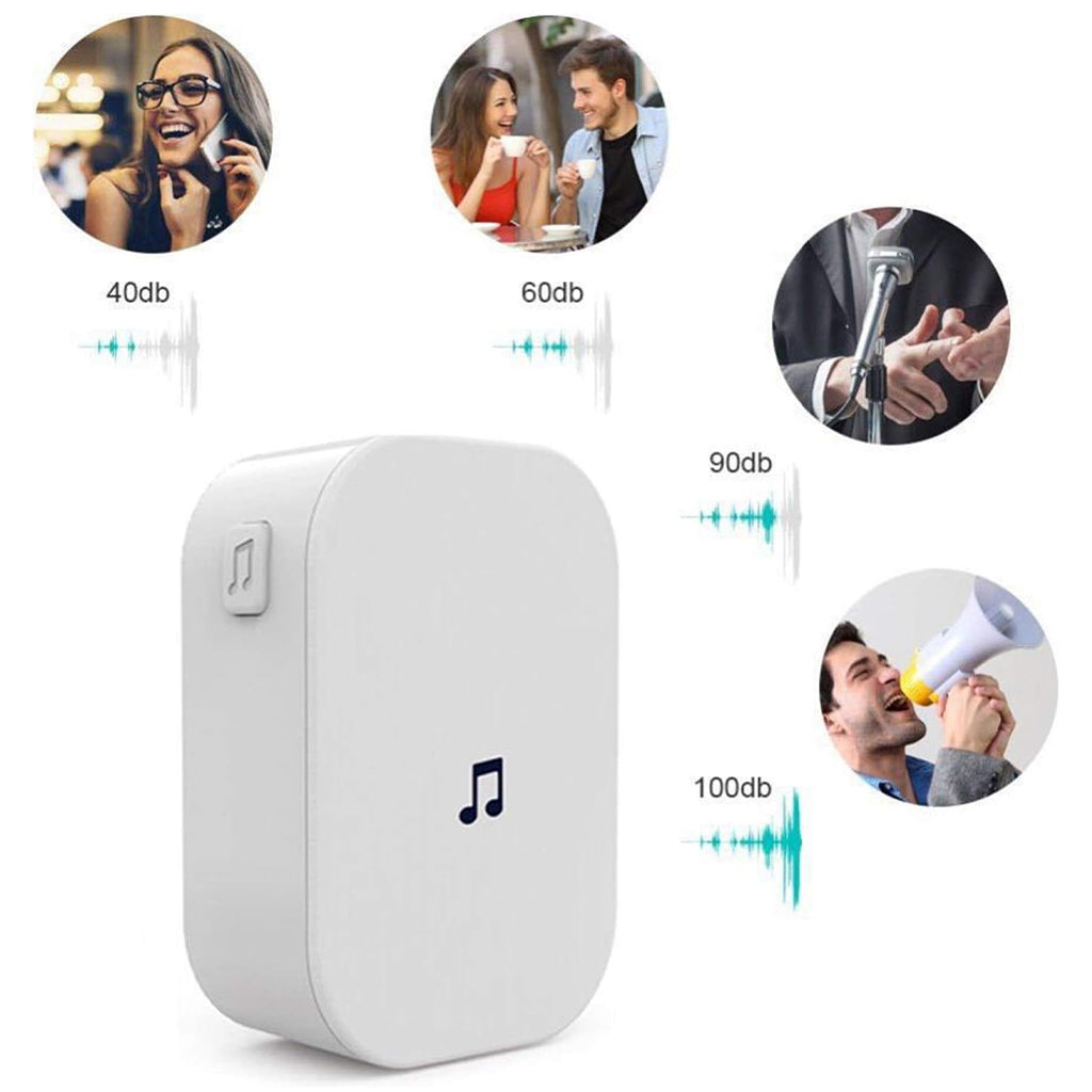 TECPHILE Smart Wireless Video Doorbell Two Way Audio