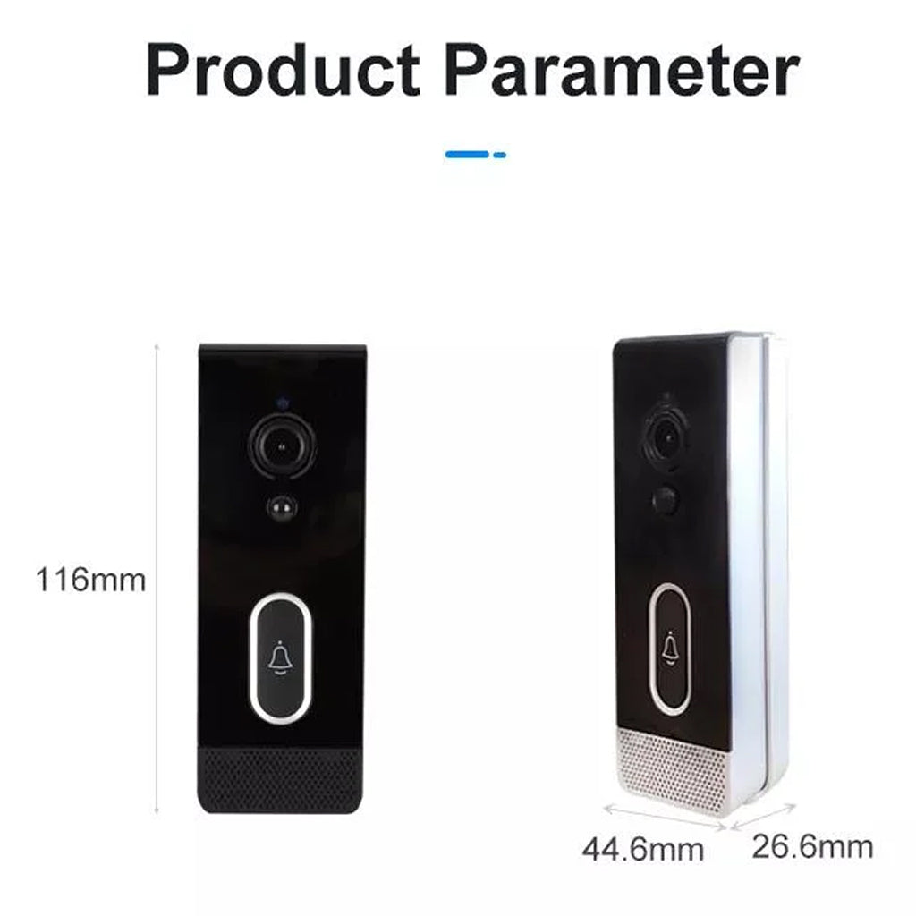 TECPHILE Smart Wireless Video Doorbell Two Way Audio